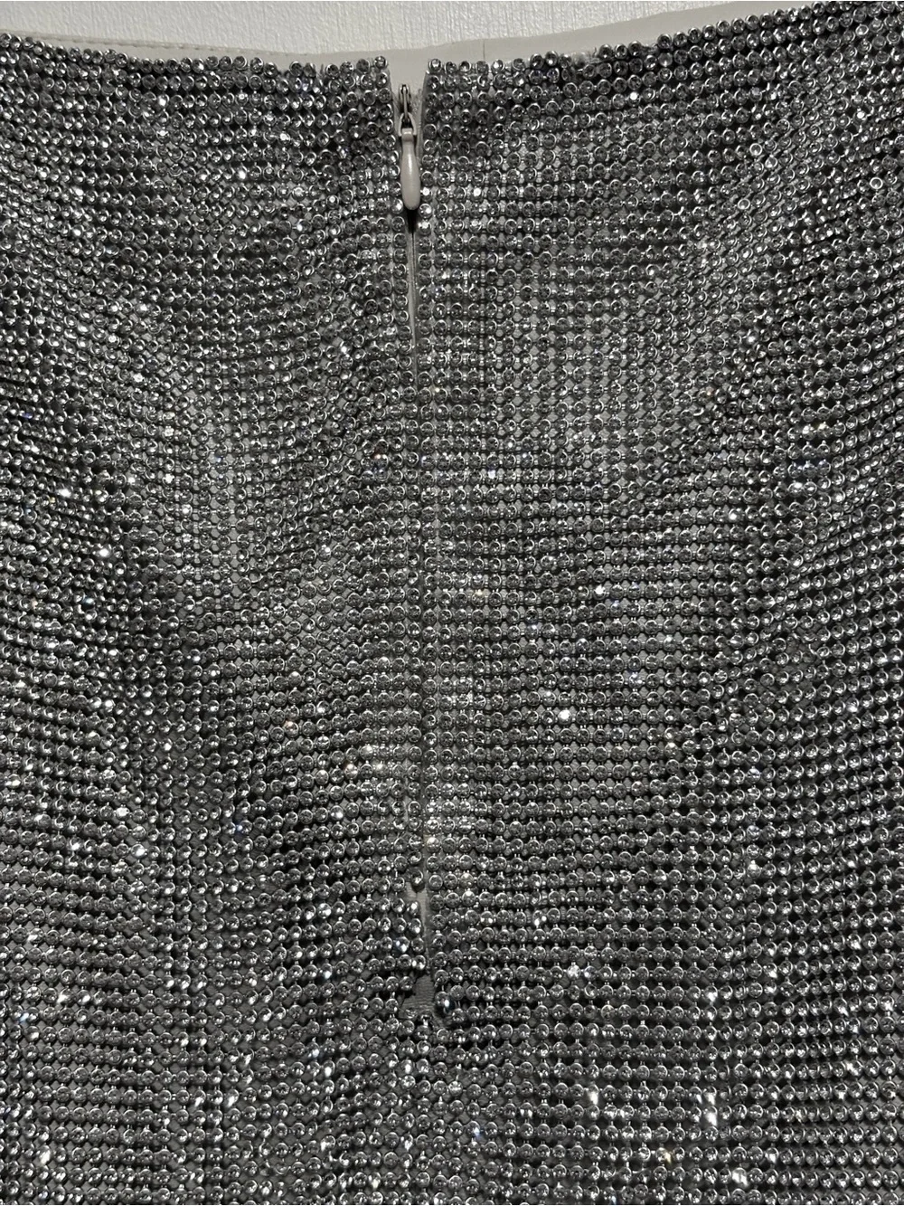 Lamarque Silver Sequin Mini Skirt